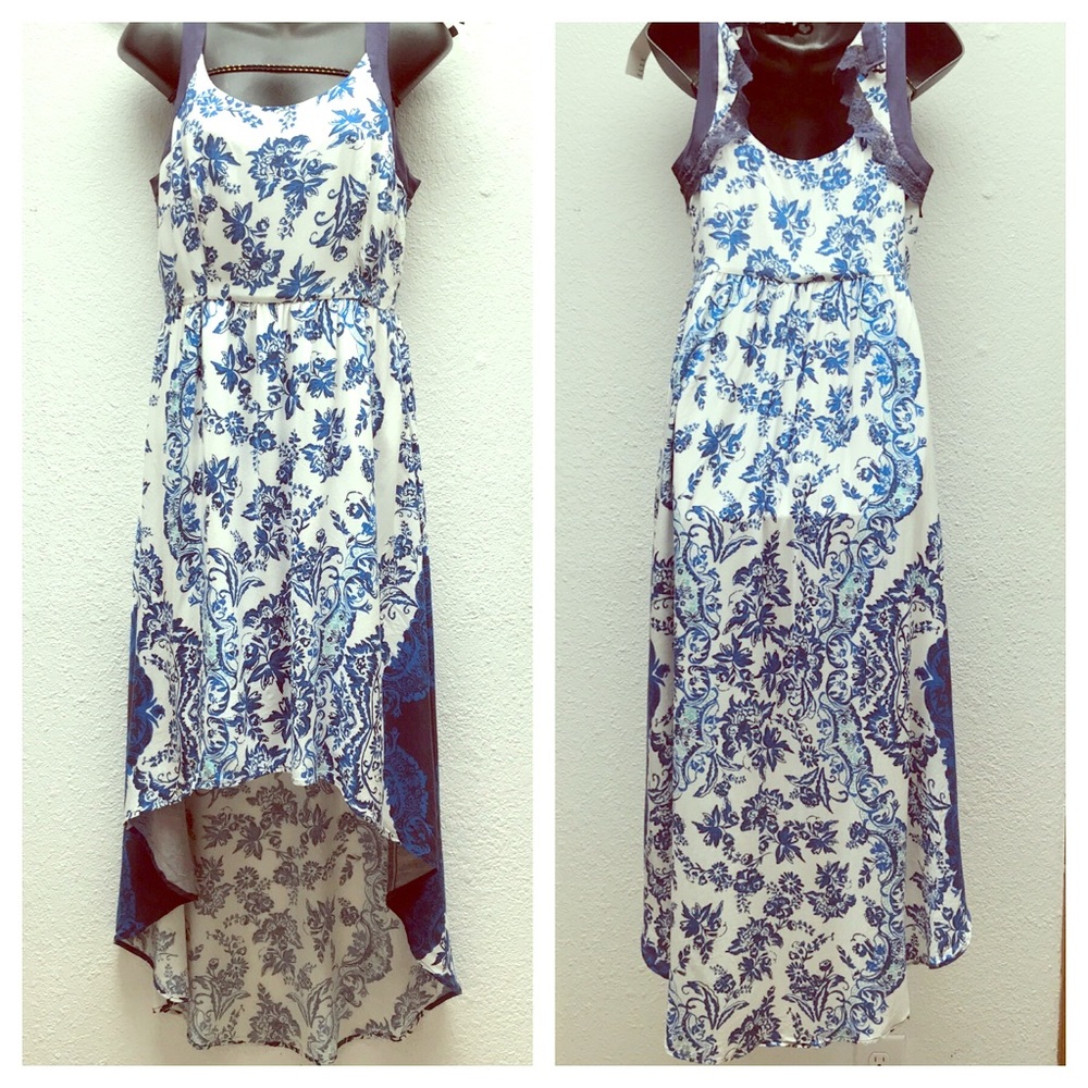 Gorgeous Elle High Lo Floral Dress S